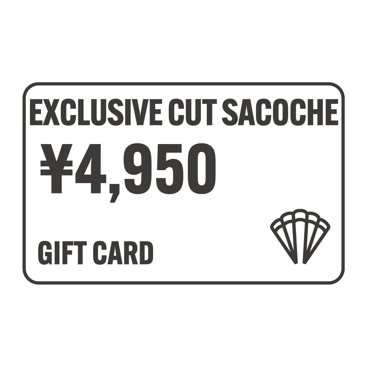 【GIFT CARD】EXCLUSIVE CUT SACOCHE