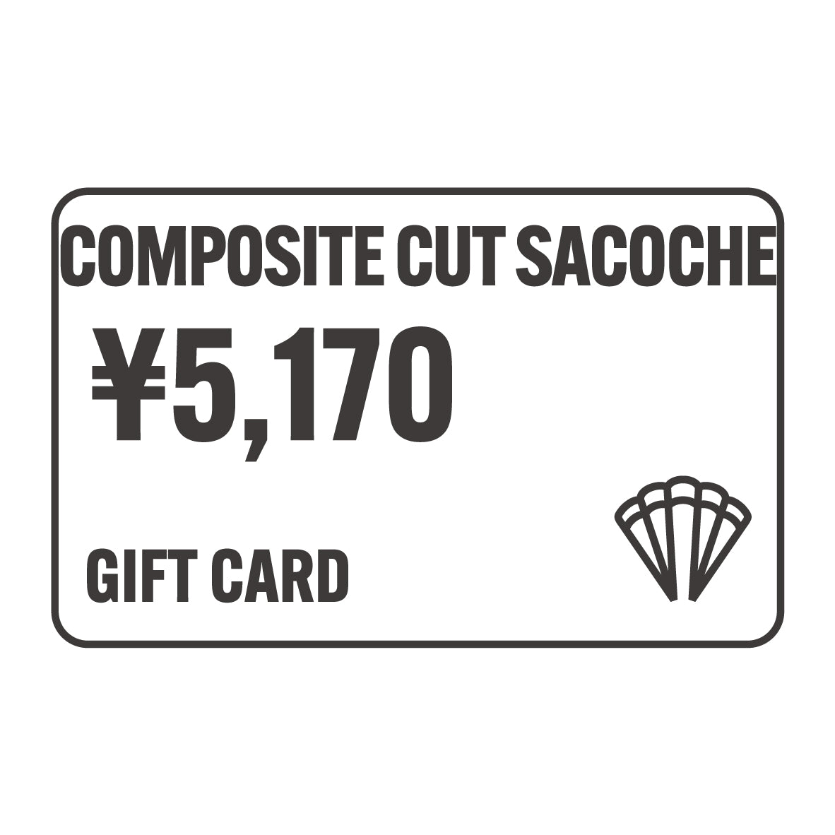 【GIFT CARD】COMPOSITE CUT SACOCHE