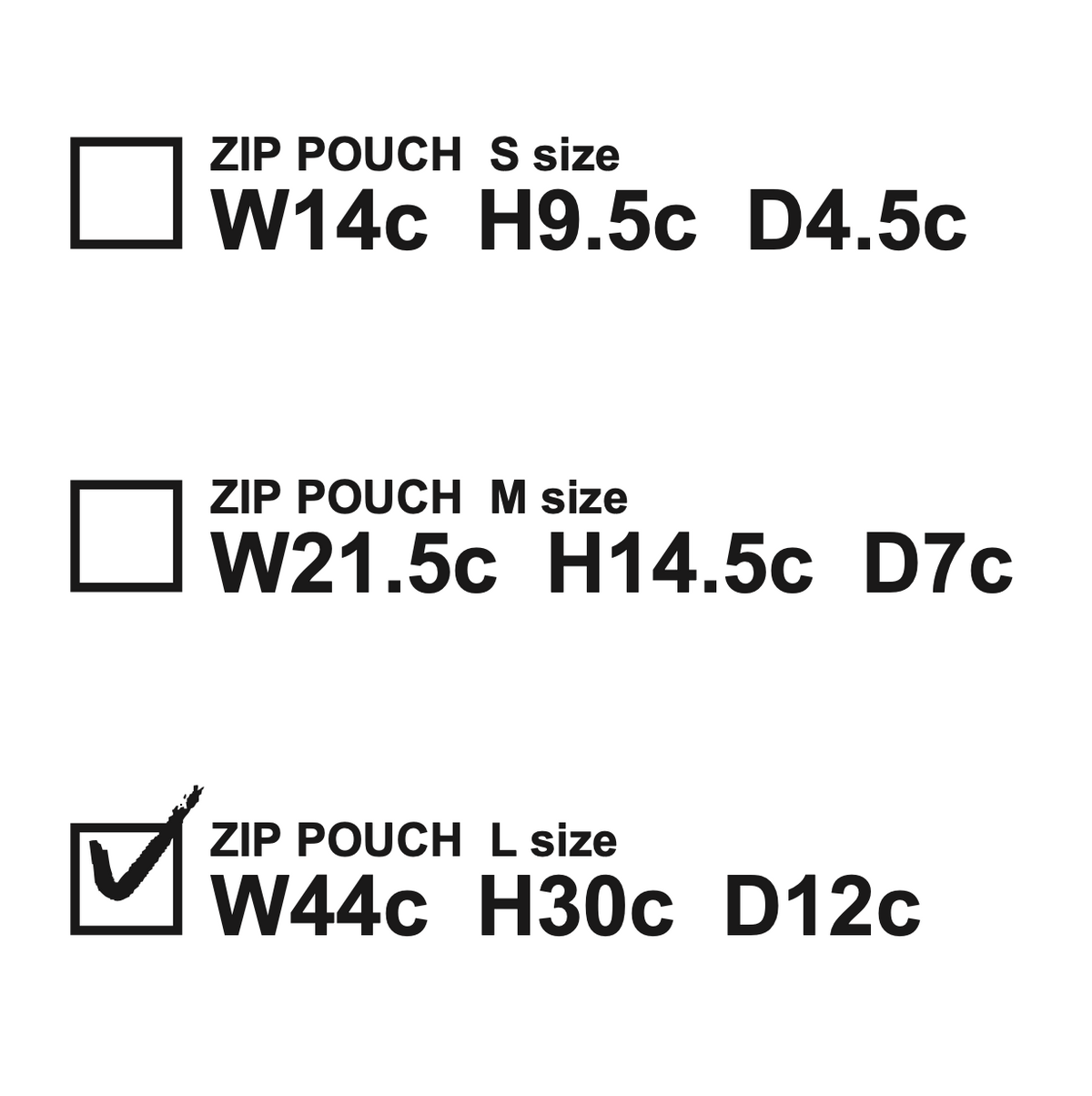 ZIP POUCH_L